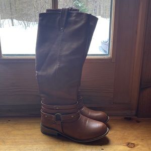 Tall brown boots